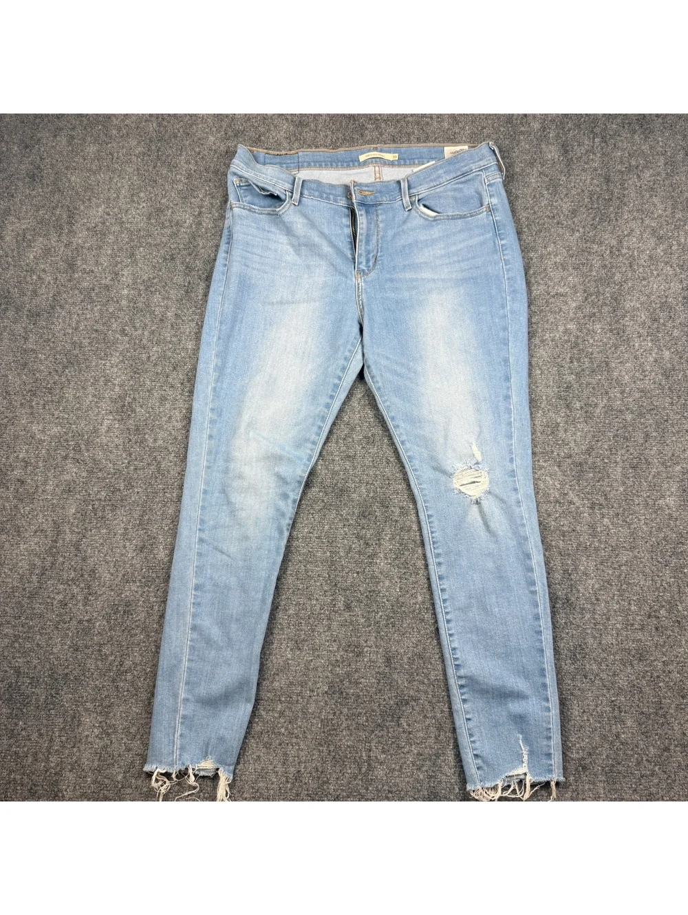 Levi's 710 Super Skinny Light Wash Jeans Size 33